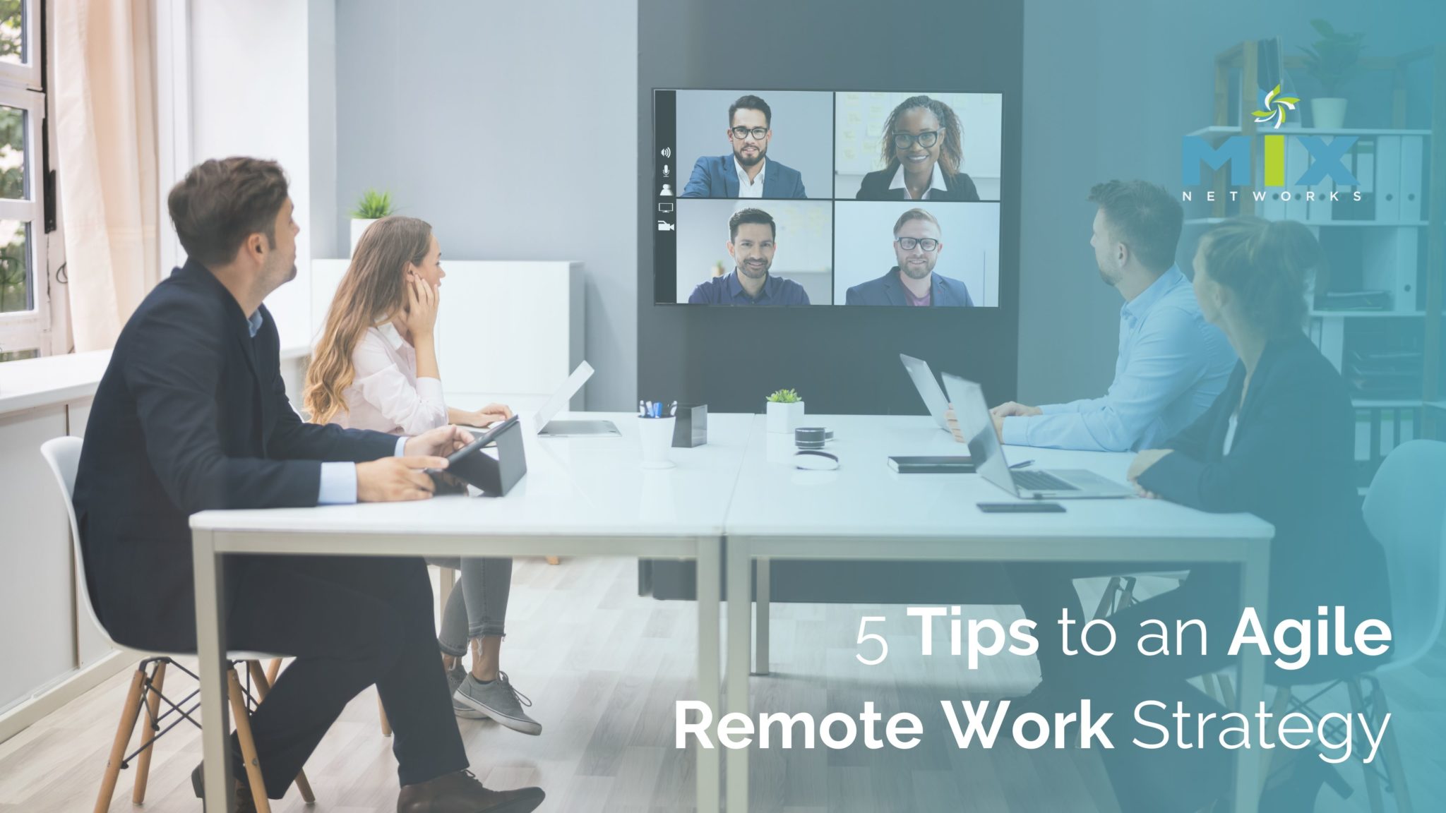 Effective team communications people on video conference call